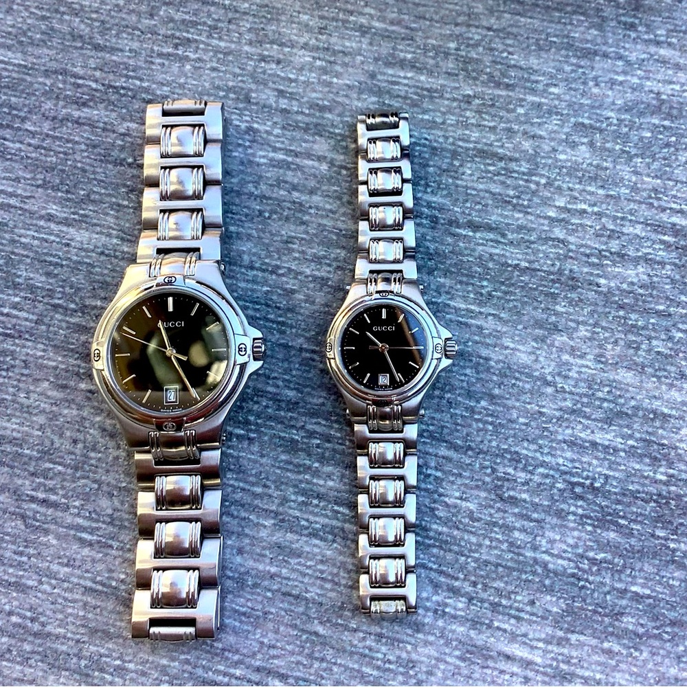 Man’s and Women’s GUCCI watch set 💙❤️ - Picture 7 of 16